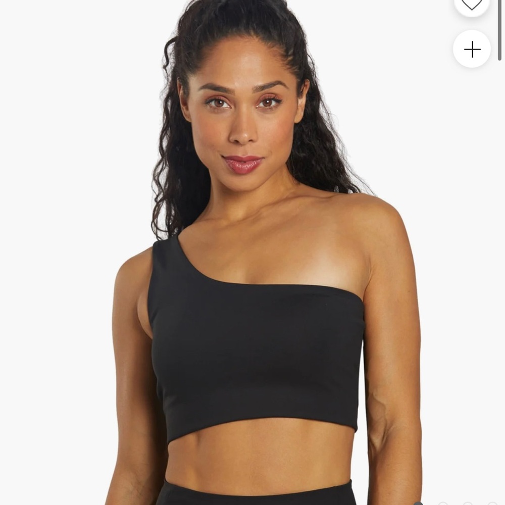 Girlfriend collective one shoulder sports bra small